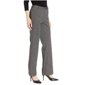 Gray Polyester Blend Tweed Trouser /Pant W/Pockets